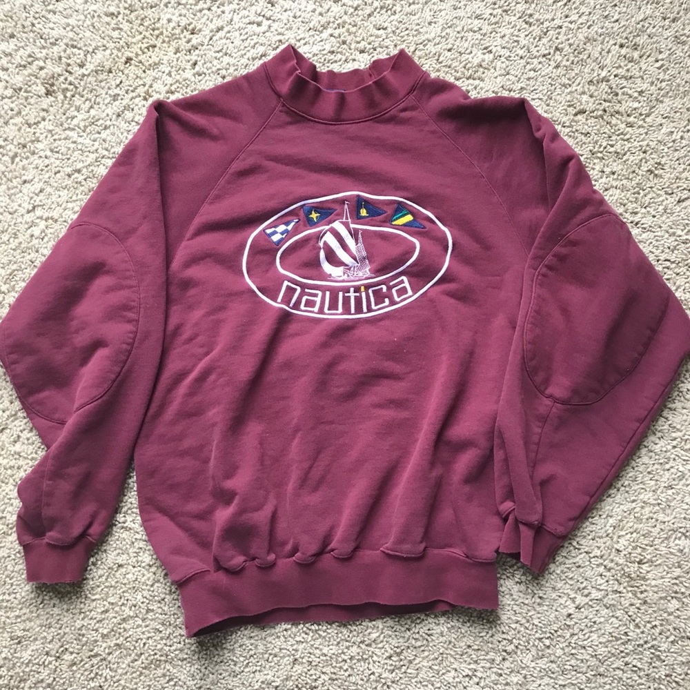 Vintage Nautica mock neck